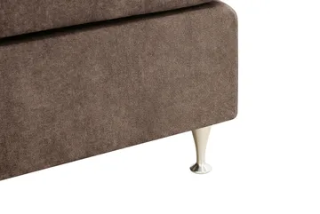HVILA Premium Kontinentalsäng 180x200 cm - Brun Tyg - Möbler - Säng - Kontinentalsäng