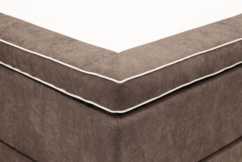 HVILA Premium Kontinentalsäng 180x200 cm - Brun Tyg - Möbler - Säng - Kontinentalsäng