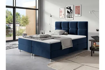 Isoba Sängpaket 140x200 cm Blå - Blå - Möbler - Säng - Komplett sängpaket