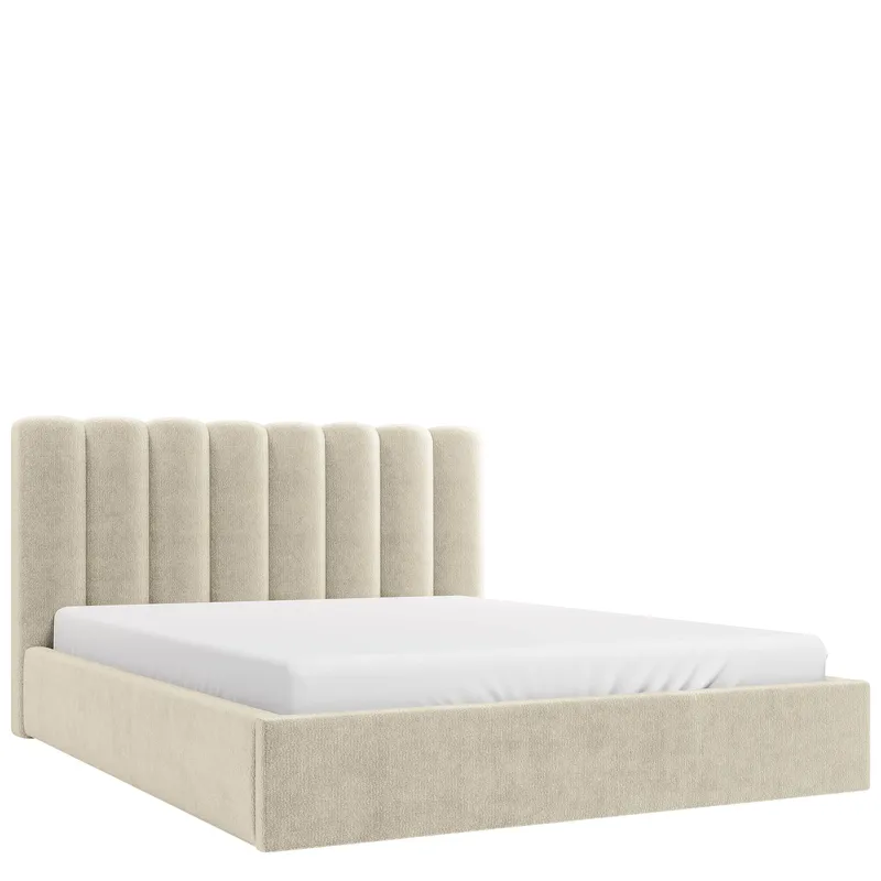 Isvik Sängram med förvaring 160x200 cm - beige - Möbler - Säng - Sängram & sängstomme