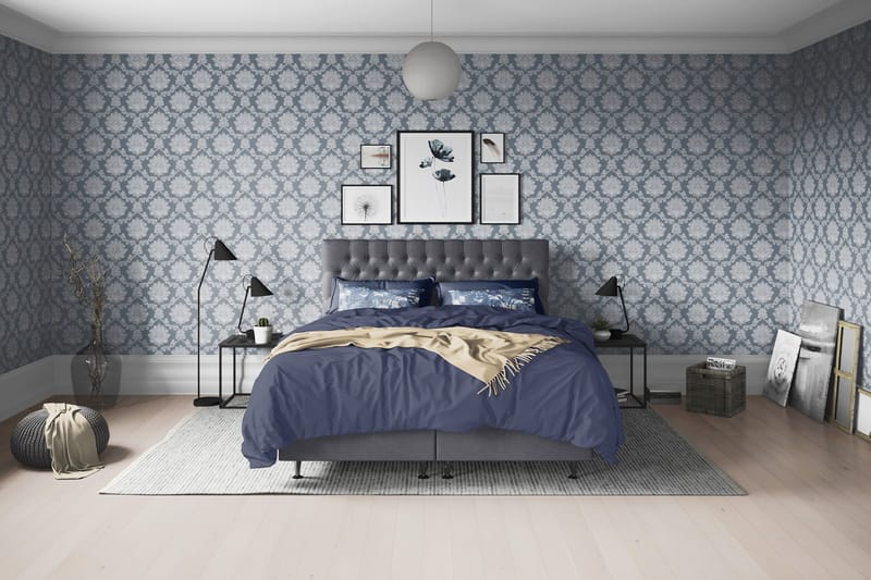 Joluma Kontinentalsäng Medium 140x200 cm - (+Fler val) 140x200 cm Mörkgrå - Möbler - Säng - Komplett sängpaket