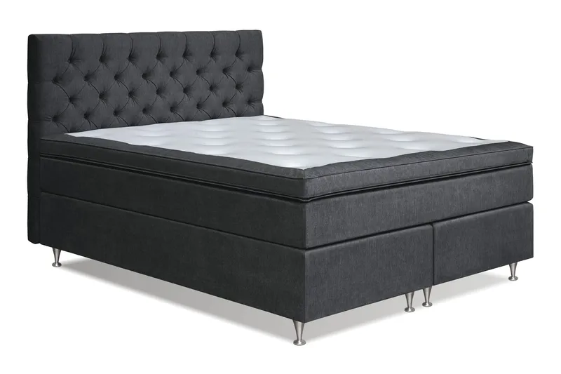 Joluma Kontinentalsäng Medium 160x200 cm - (+Fler val) 160x200 cm Svart - Möbler - Säng - Komplett sängpaket