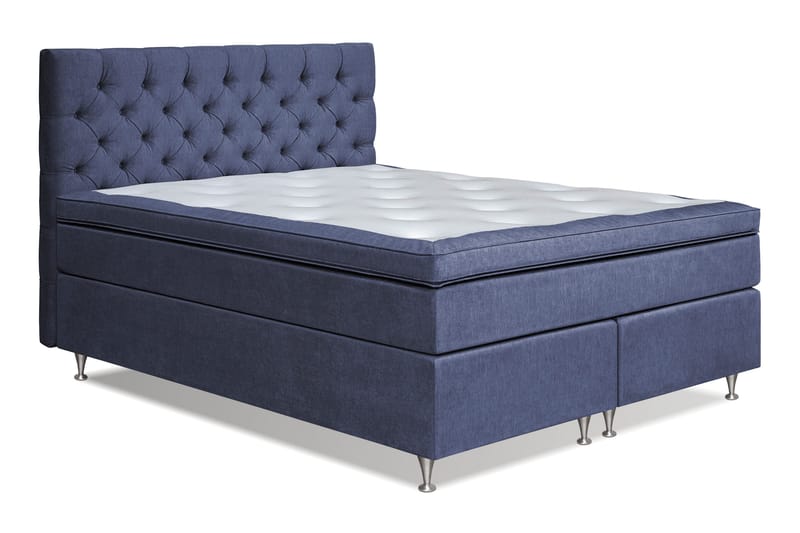 Joluma Sängpaket Fast/Medium 160x200 cm - (+Fler val) 160x200 cm Mörkblå - Möbler - Säng - Komplett sängpaket