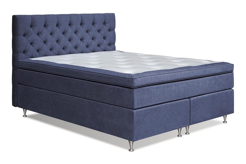 Joluma Sängpaket Fast/Medium 180x200 cm - (+Fler val) 180x200 cm Mörkblå - Möbler - Säng - Komplett sängpaket