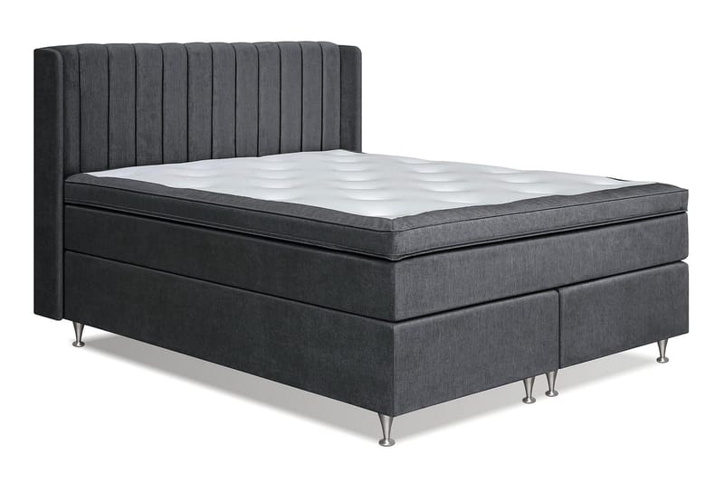 Joluma Sängpaket Medium 160x200 cm - (+Fler val) 160x200 cm Mörkgrå - Möbler - Säng - Komplett sängpaket