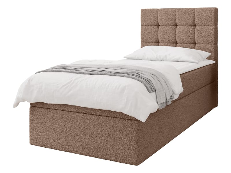 Kleiv Kontinentalsäng med förvaring 100x200 cm - brun - Möbler - Säng - Enkelsäng