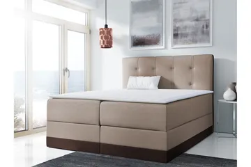 Knarrevik Kontinentalsäng 140x200 Brun - Brun - Möbler - Säng - Kontinentalsäng