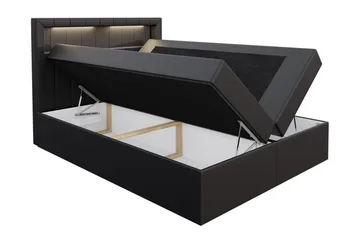 Kontinentalsäng 120x200 Grå - Grå - Möbler - Säng - Komplett sängpaket