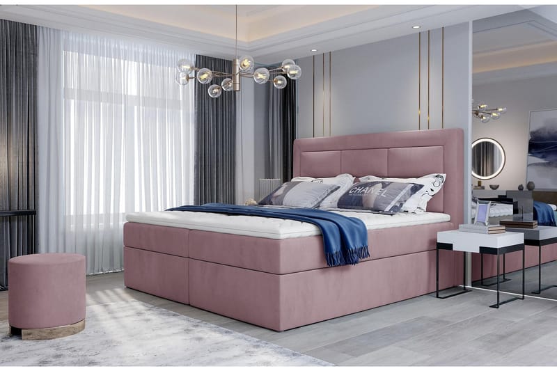 Vivera Sängpaket 160x200 cm - Ljusrosa - Möbler - Säng - Komplett sängpaket