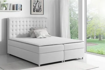 Asti Sängpaket 120x200 cm LED-belysning - Vit - Möbler - Säng - Kontinentalsäng
