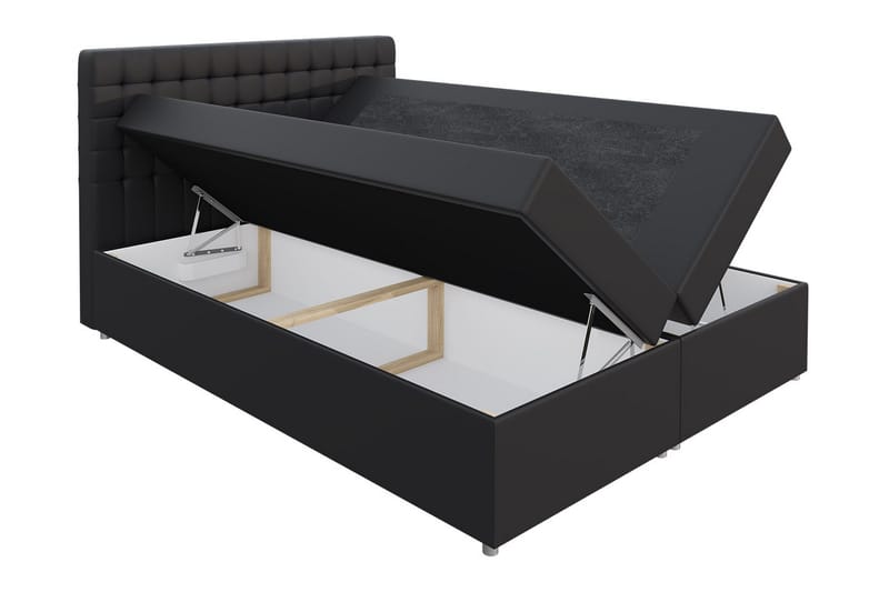 Asti Sängpaket 200x200 LED-belysning - Vit - Möbler - Säng - Kontinentalsäng