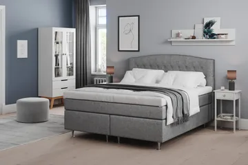 Belda Sängpaket 160x200 Fast/Medium - Grå - Möbler - Säng - Kontinentalsäng