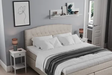 Belda Sängpaket 180x200 Fast/Medium - Beige - Möbler - Säng - Kontinentalsäng