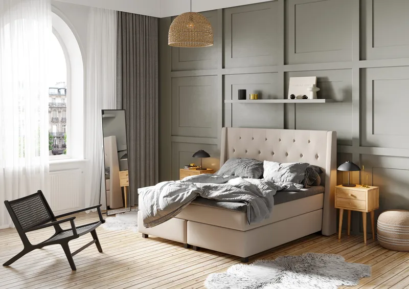 Imperia Kontinentalsäng 140x200 cm - Beige - Möbler - Säng - Kontinentalsäng