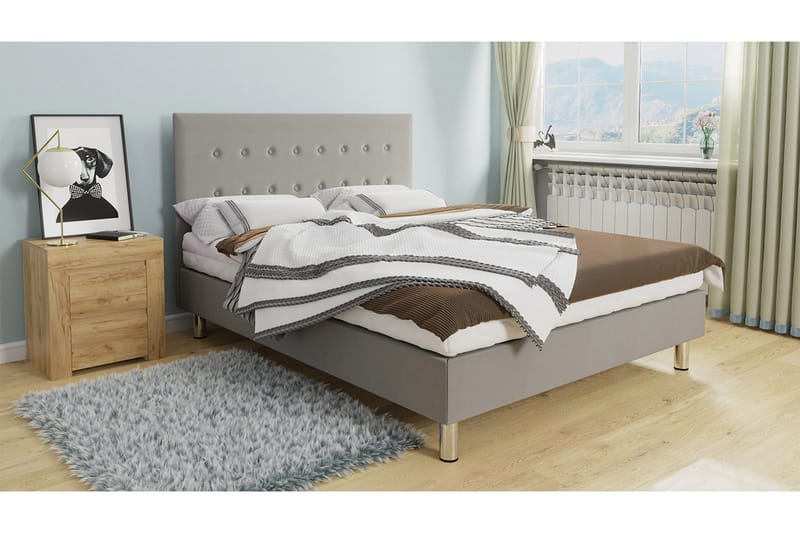 Lux Kontinentalsäng 90x204 cm - Beige - Möbler - Säng - Kontinentalsäng