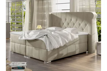 Lyckorna Kontinentalsäng 200x200 cm - Beige - Möbler - Säng - Kontinentalsäng