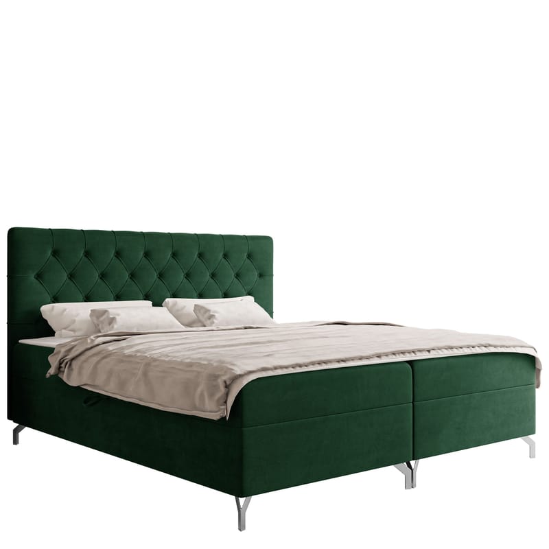 Mavik Sängpaket Kontinentalsäng med förvaring 140x200 cm, grön