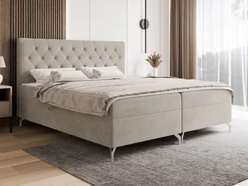 Mavik Sängpaket Kontinentalsäng med förvaring 180x200 cm - beige - Möbler - Säng - Kontinentalsäng