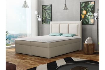 Moden Kontinentalsäng 140x215cm LED-belysning - Beige - Möbler - Säng - Kontinentalsäng