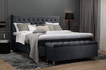 Royal Velvet Kontinentalsäng 210x210 cm - Svart - Möbler - Säng - Kontinentalsäng