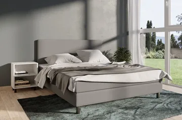 Select No 1 Komplett Sängpaket 140x200 - Ljusgrå/Svart - Möbler - Säng - Kontinentalsäng