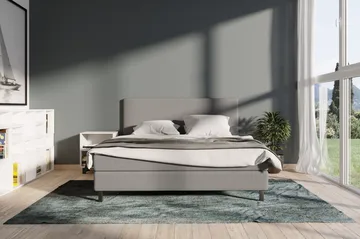 Select No 1 Kontinentalsäng 210x210 - Ljusgrå - Möbler - Säng - Kontinentalsäng