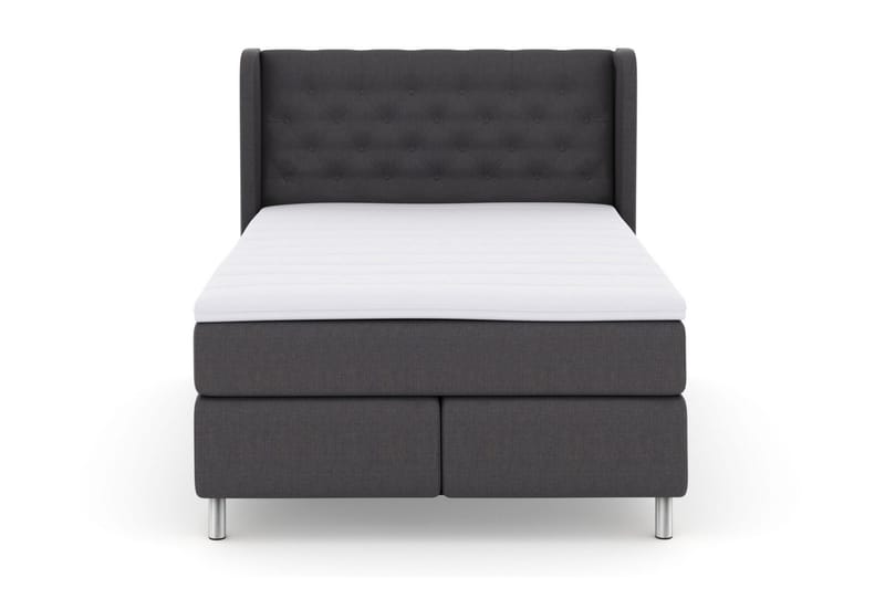 Select No 3 Komplett Sängpaket 140x200 Fast/Medium - Mörkgrå/Metall - Möbler - Säng - Kontinentalsäng