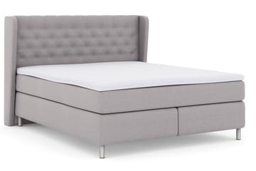 Select No 3 Komplett Sängpaket 210x210 Fast - Ljusgrå/Metall - Möbler - Säng - Kontinentalsäng