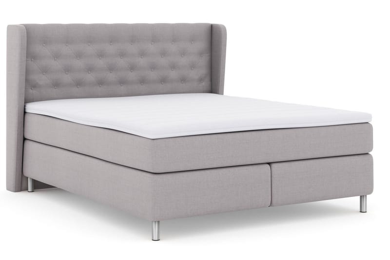 Select No 3 Komplett Sängpaket 210x210 Fast - Ljusgrå/Metall - Möbler - Säng - Kontinentalsäng