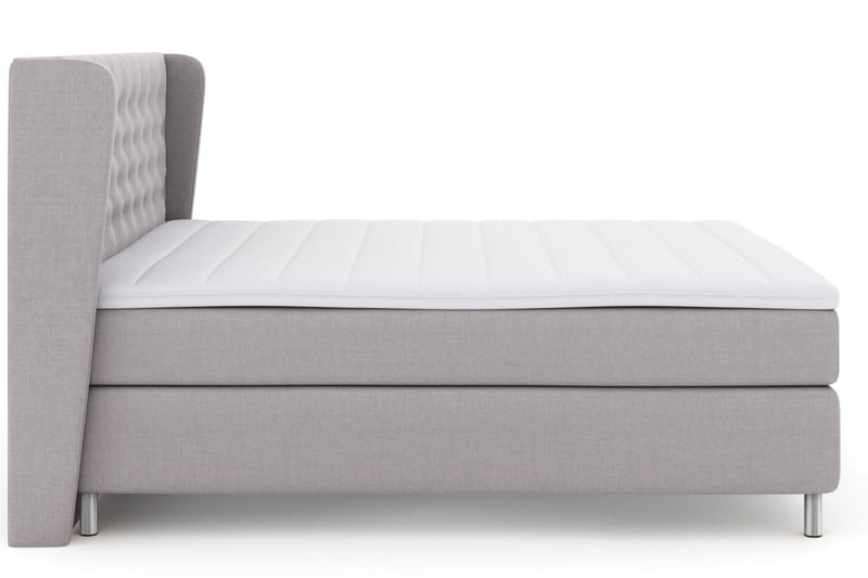 Select No 3 Komplett Sängpaket 210x210 Fast - Ljusgrå/Metall - Möbler - Säng - Kontinentalsäng