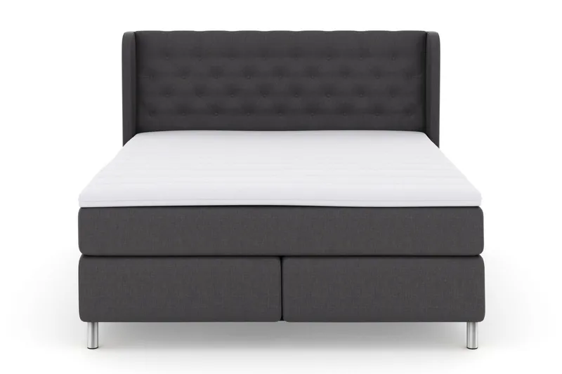 Select No 3 Komplett Sängpaket 210x210 Fast - Mörkgrå/Metall - Möbler - Säng - Kontinentalsäng