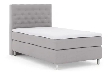 Select No 3 Kontinentalsäng 120x200 Fast - Ljusgrå/Metall - Möbler - Säng - Kontinentalsäng