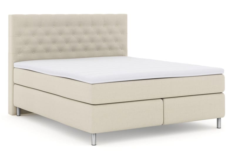 Select No 3 Kontinentalsäng 210x210 Medium - Beige/Metall - Möbler - Säng - Kontinentalsäng