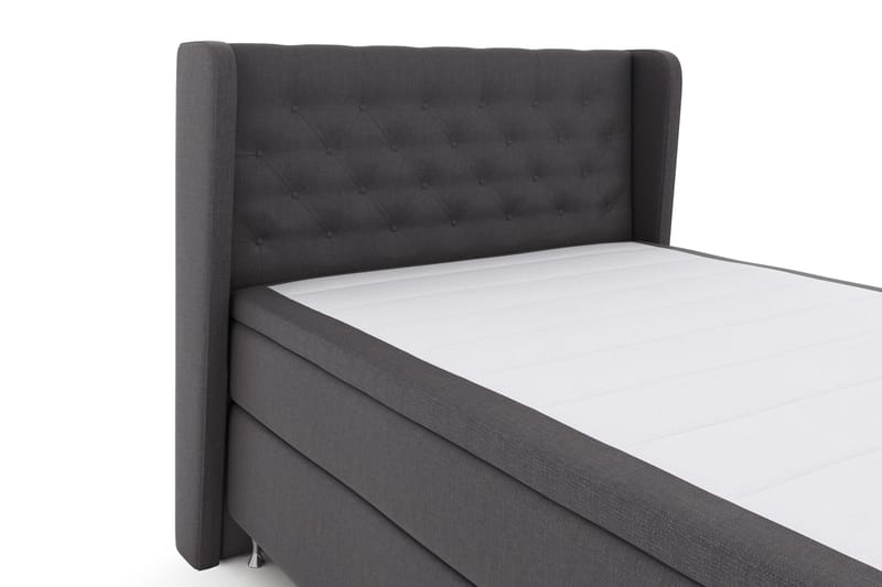 Select No 4 Komplett Sängpaket 140x200 Fast - Mörkgrå/Silver - Möbler - Säng - Kontinentalsäng