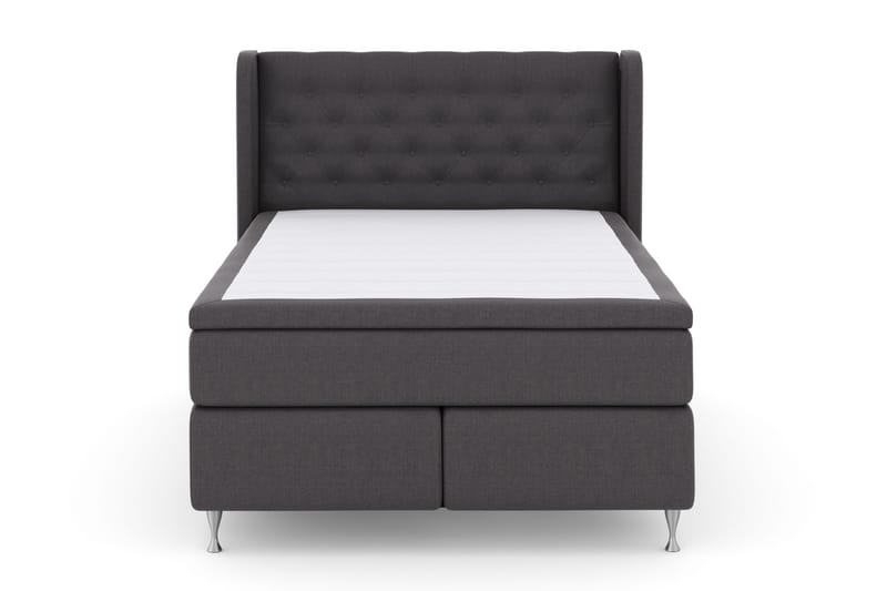 Select No 4 Komplett Sängpaket 140x200 Fast - Mörkgrå/Silver - Möbler - Säng - Kontinentalsäng