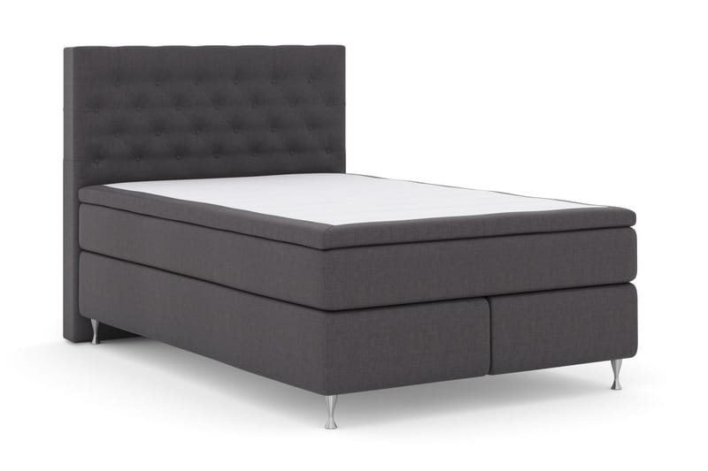 Select No 5 Kontinentalsäng 140x200 Fast/Medium Watergel - Mörkgrå/Silver - Möbler - Säng - Kontinentalsäng