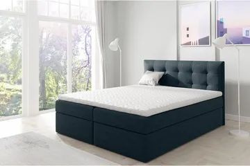 Skaftå Kontinentalsäng 180x200 Svart/Blå/Grå/Vit - Svart/Blå/Grå/Vit - Möbler - Säng - Kontinentalsäng