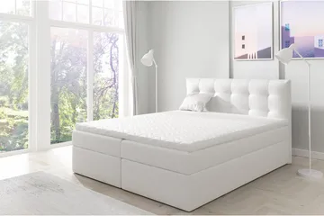 Skaftå Kontinentalsäng 200x200 cm - Svart/Vit - Möbler - Säng - Kontinentalsäng