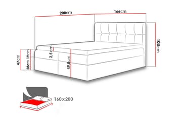 Kramvik Kontinentalsäng 160x200 - Grön - Möbler - Säng - Kontinentalsäng