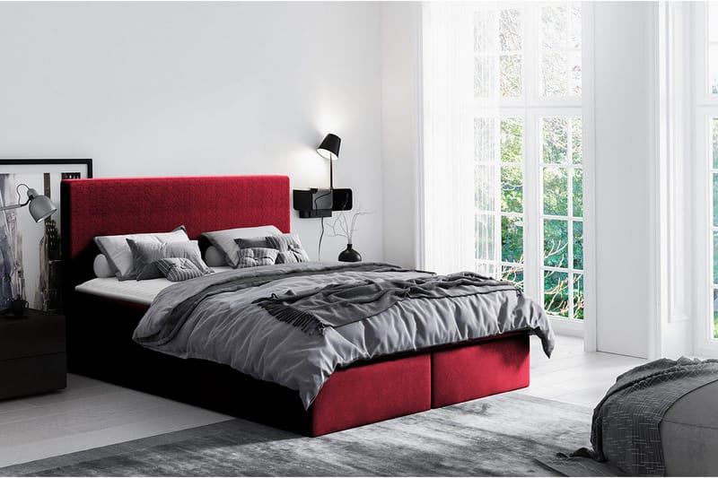 Laargard / Cosmo Sängpaket Kontinentalsäng 120x200 cm - Röd - Möbler - Säng - Komplett sängpaket