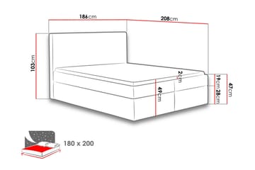 Laargard / Cosmo Sängpaket Kontinentalsäng 180x200 cm - Grön - Möbler - Säng - Komplett sängpaket