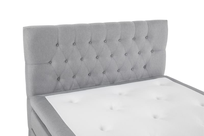 Lucky Komplett Sängpaket 120x200 Memory Diamant Sänggavel - Mellangrå - Möbler - Säng - Enkelsäng