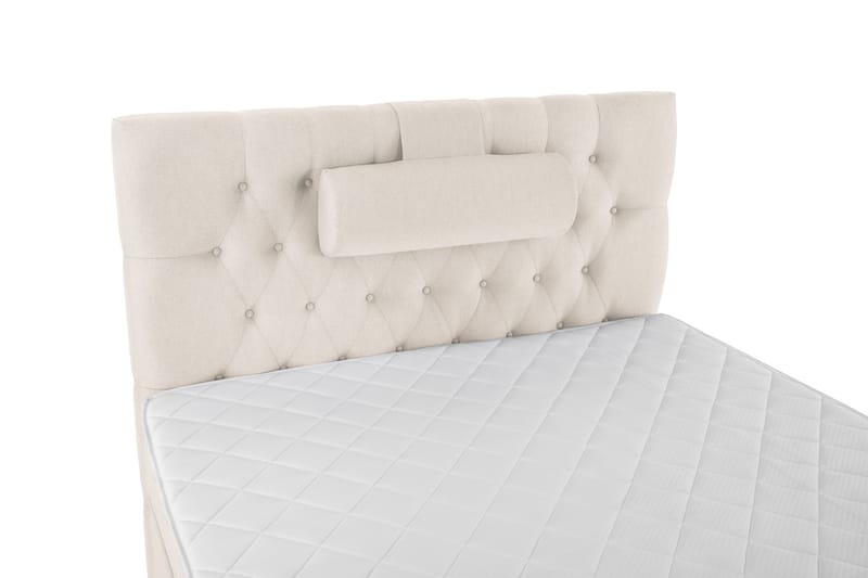 Lucky Komplett Sängpaket 120x200 Skum Diamant Sänggavel - Nackkudde Stor Beige - Möbler - Säng - Enkelsäng