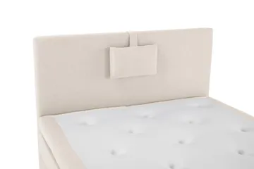 Lucky Komplett Sängpaket 120x200 Polyeter Slät Sänggavel - Nackkudde Liten Beige - Möbler - Säng - Komplett sängpaket