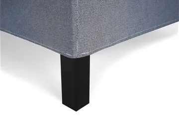 Lucky Komplett Sängpaket 120x200 Polyeter Slät Sänggavel - Mörkblå - Möbler - Säng - Komplett sängpaket
