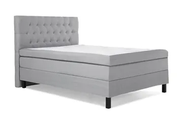 Lucky Komplett Sängpaket 120x200 Polyeter Diamant Sänggavel - Mellangrå - Möbler - Säng - Enkelsäng