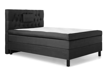 Lucky Komplett Sängpaket 120x200 Polyeter Diamant S änggavel - Nackkudde Liten Svart/Grå - Möbler - Säng - Komplett sängpaket