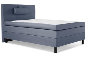 Lucky Komplett Sängpaket 120x200 Polyeter Slät Sänggavel - Nackkudde Stor Mörkblå - Möbler - Säng - Komplett sängpaket
