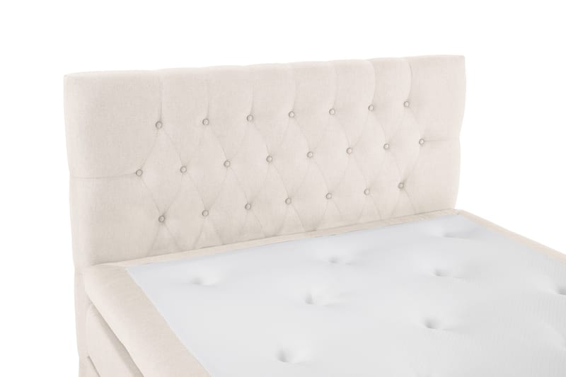 Lucky Komplett Sängpaket 140x200 Memory Diamant Sänggavel - Beige - Möbler - Säng - Komplett sängpaket