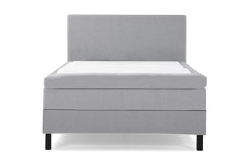 Lucky Komplett Sängpaket 140x200 Polyeter Slät Sänggavel - Mellangrå - Möbler - Säng - Komplett sängpaket